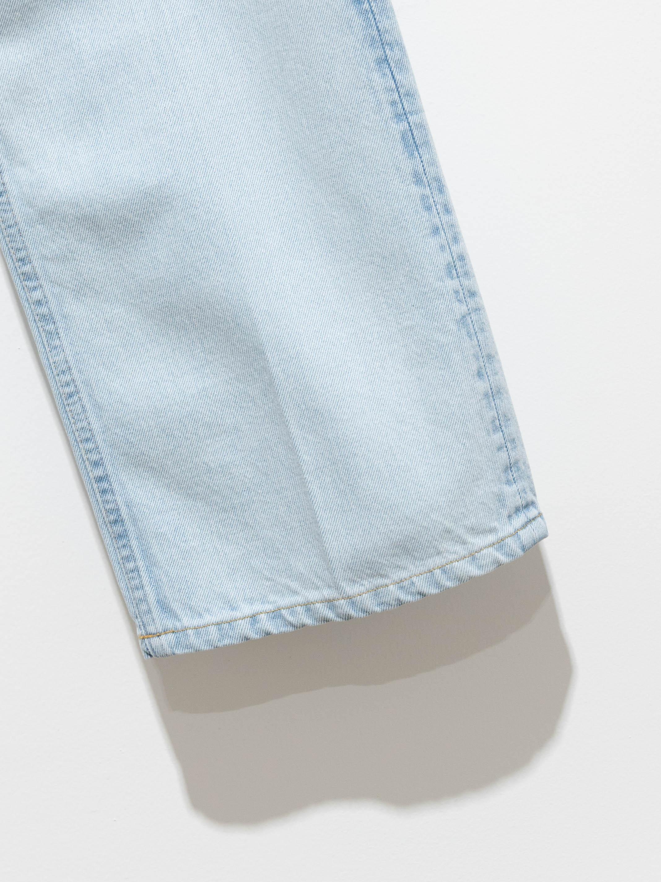 Namu Shop - Yleve Pressed Straight Denim - Ice Indigo