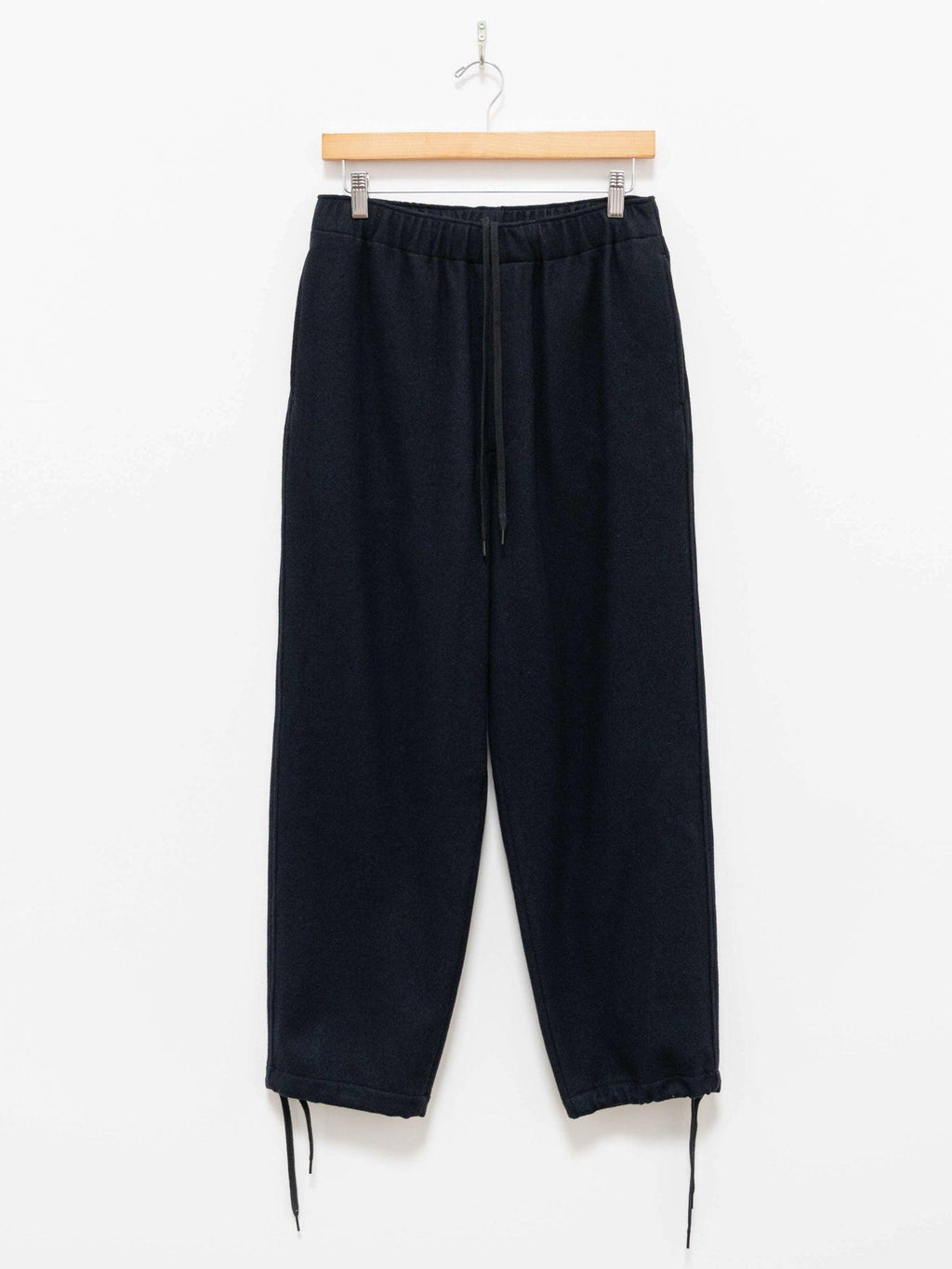 Namu Shop - Yleve Wool Cashmere College Flannel Easy Trousers - Navy