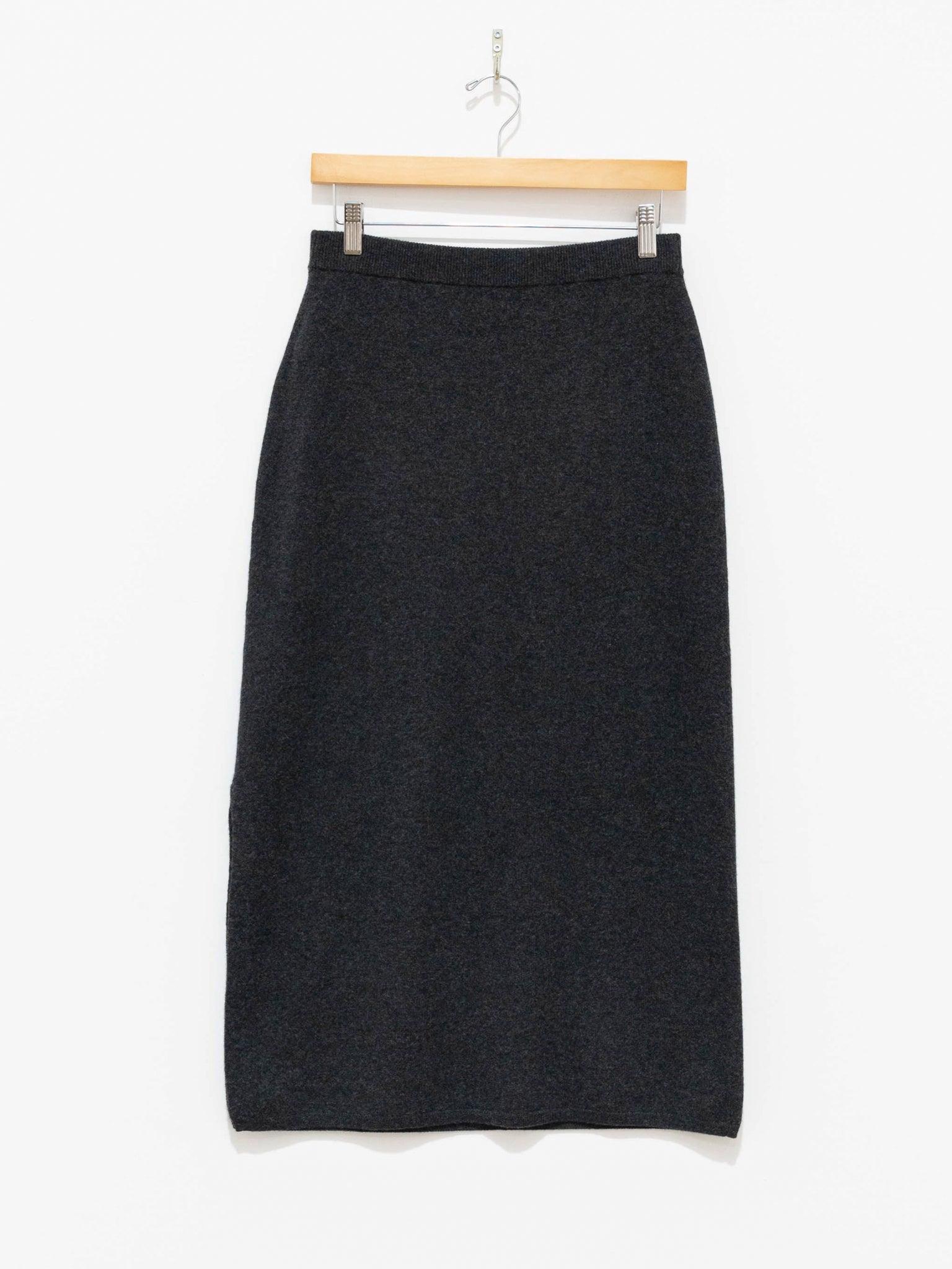 Namu Shop - Yleve Wool Cashmere Skirt - Charcoal