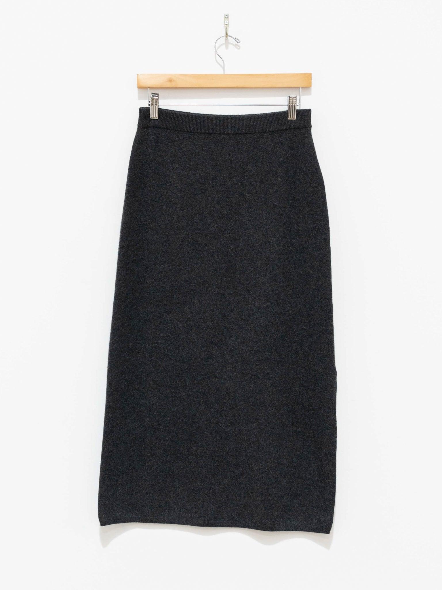 Namu Shop - Yleve Wool Cashmere Skirt - Charcoal