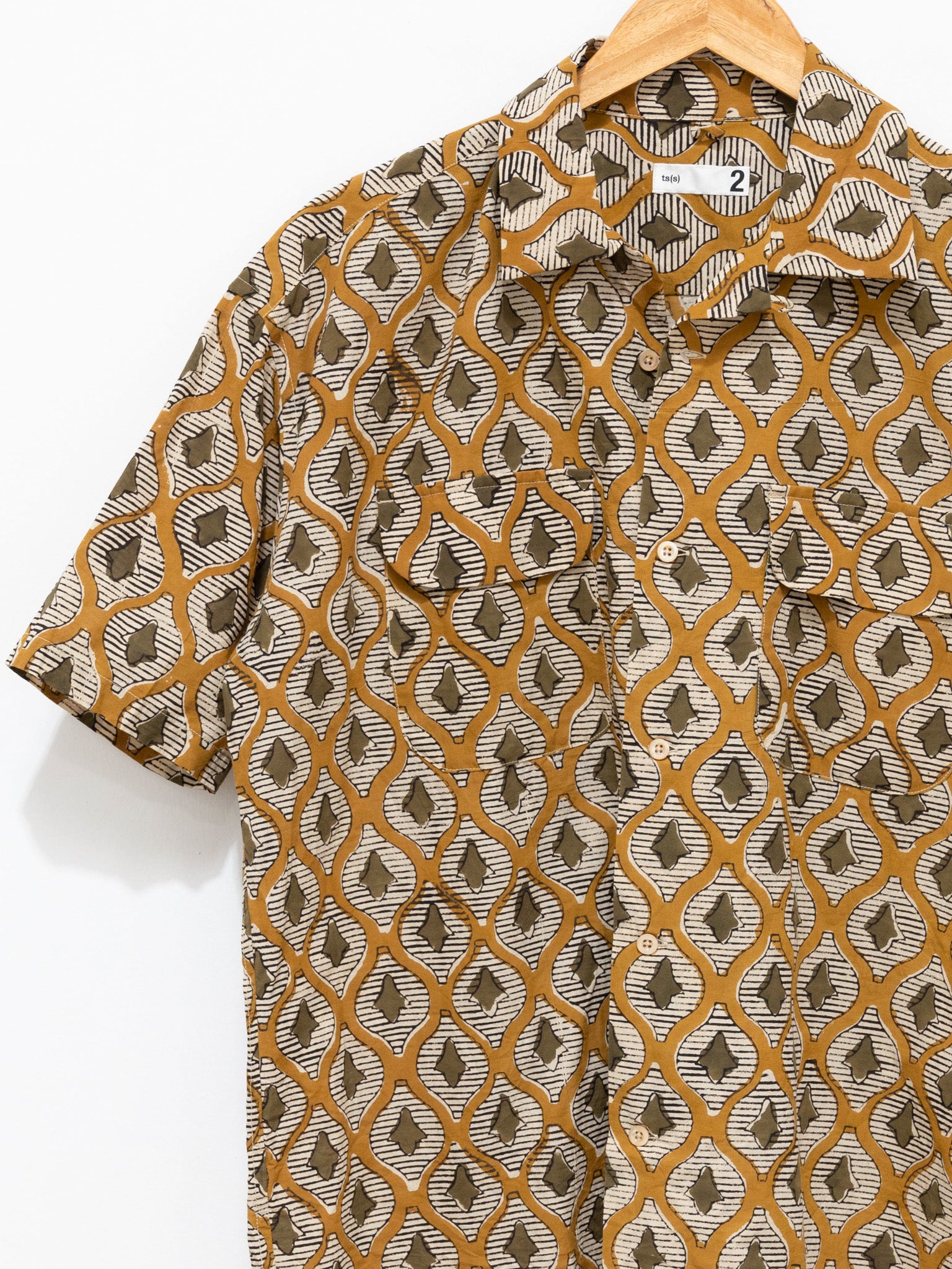 Louis Vuitton Short Sleeve Monogram Brown Shirt Women Men Size 